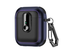 Estojo Magnético Armor Para Fones De Ouvido Sem Fio Airpods 1/2 Com Trava De Segurança