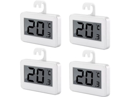 Termômetro Digital Sem Fio Impermeável para Geladeira, 4 Peças, Medidor de Temperatura com Tela Lcd