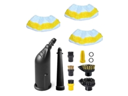 Conjunto De Bico De Vapor, Capa De Pano De Limpeza Para Lavadora A Vapor Karcher Sc1 Sc2 Sc3 Sc4 Sc5, Peças, Escovas De Juntas, Escova Redonda._glo