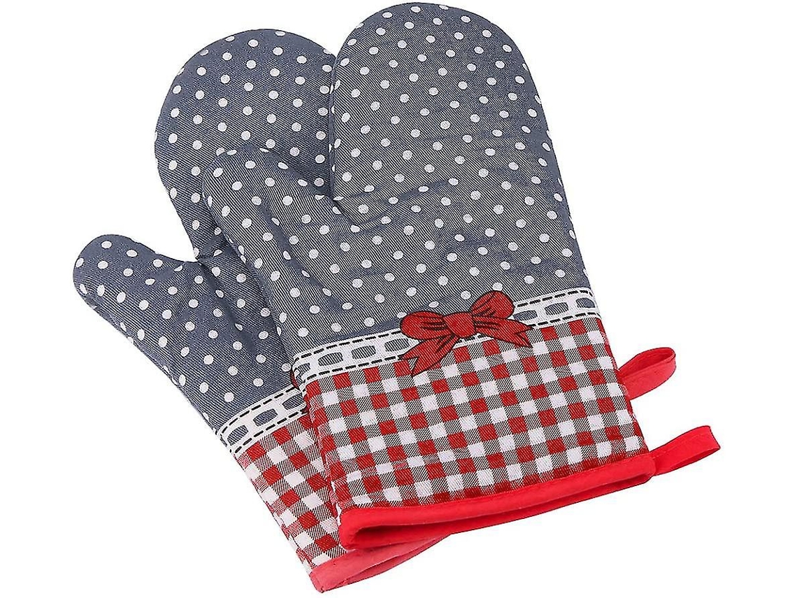 2 Luvas Para Forno, Isolamento E Anti Deslizantes Para Grelhado