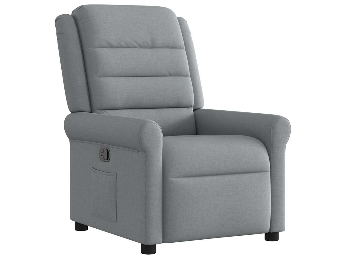 Recliner Chair, Recliner Chairs Vidaxl Cinzeto Tecido