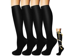 2026-4 Pares De Meias De Compresão Para Homens E Mulheres, Edema, Varizes, Running Erx S-m Conjunto 3