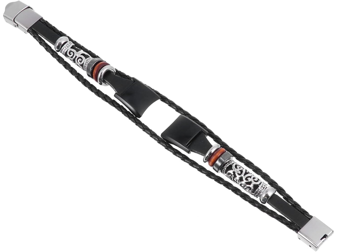 Pulseira Retrô De Metal Com Contas, Compatível Com Huawei Honor Band, Design Unissex. Gokoco