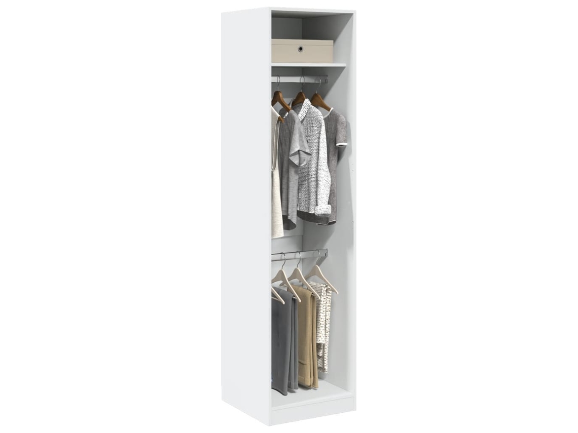 Vidaxl Roupeiro 50x50x200 Cm Contraplacado Branco