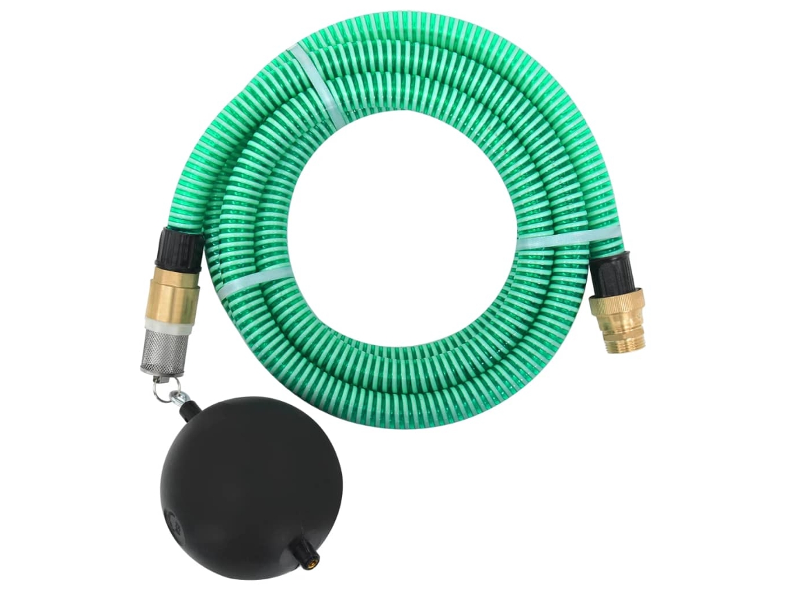 Vidaxl Mangueira De Sucção Com Conectores De Latão 1,1" 25 M Pvc Verde