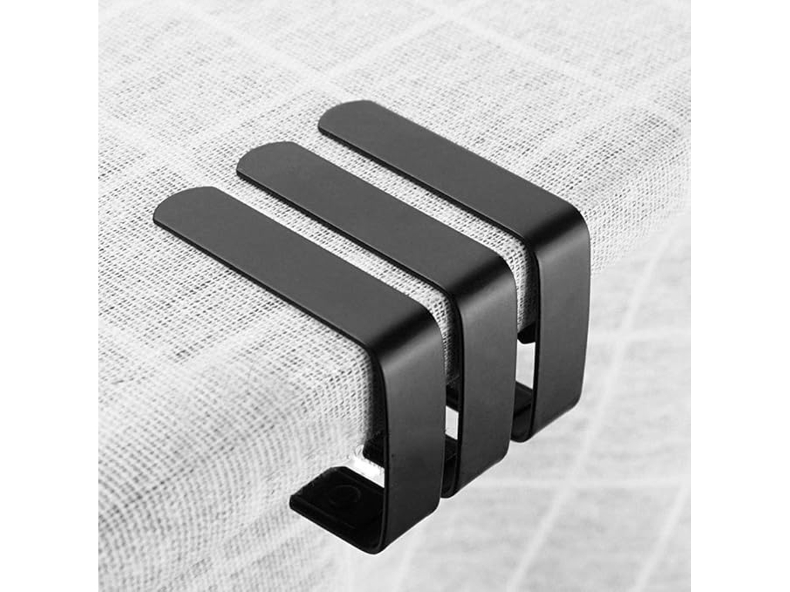 Lurelia Prendedores Toalha Mesa Aço Inoxidável 5 X 4 Cm Preto Piqueniques Festas
