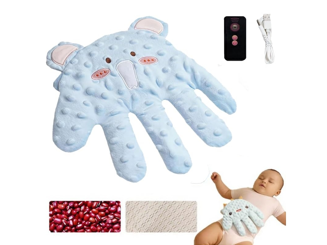 Boneca Calmante Para Bebé Com Batimento Suave, Com Design Prático Elysve