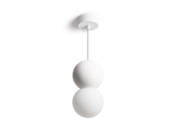 Candeeiro Suspenso De Gesso Pearl Vulni Branco Ledkia
