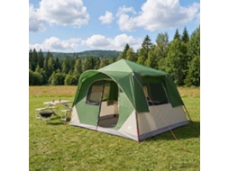 Vidaxl Barraca Instantânea Verde 365 X 380 X 200 Cm Poliéster E Aço
