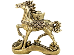 Estátua De Cavalo Dourado Decorativa Para O Ano Novo Chinês |