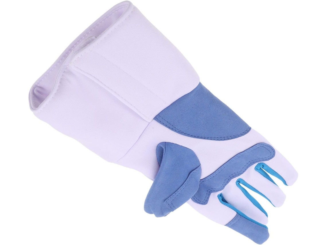 Luvas De Esgrima Mikinona Antiderrapantes Para Treino, Tamanho Xxl Para Mão Direita, Brancas, Com Proteção Acolchoada Na