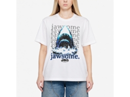 Rockinstone Jaws Movie Jawsome Repeat White Adult T-shirt Size:m