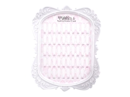 Suporte De Exibição De Cores Para Unhas Pronta Com Capa Transparente Estante Para Mostrar Esmaltes E Arte De Unhas Branco