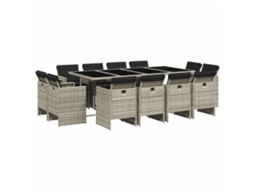 Garden Dining Set, Garden Dining Sets Vidaxl Cinzeto Rattan / Vime (n/a)