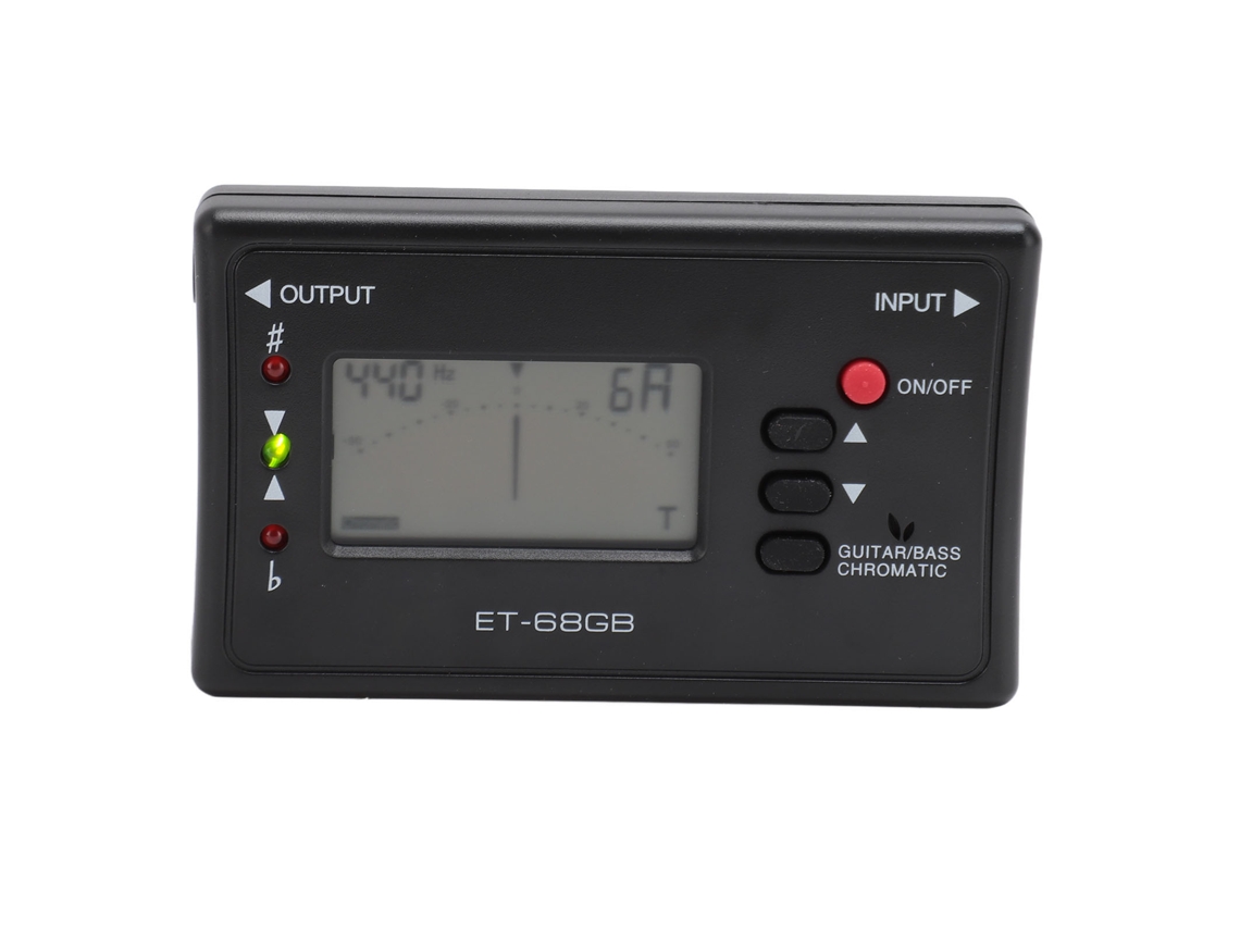 Tuner Metrônomo Digital Profissional 3 em 1 435 445hz Gerador de Tonos para Guitarra Baixo Et 68gb