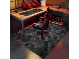 Tapete Cadeira Piso Escritório Protetor Antiderrapante 70 X 130 Cm Madeira Gamer, Escritório, Madeira,
