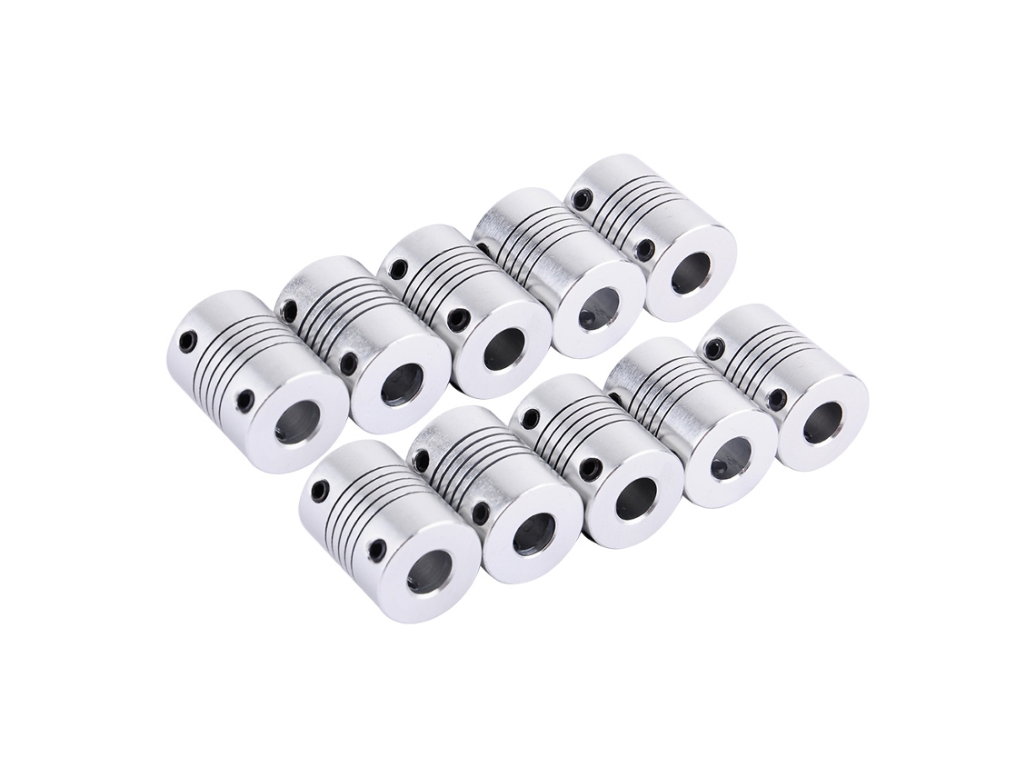 Acoplador De Eixo De Presa Flexível Fina Para Motor Passo A Passo Cnc Roteador 5x5/8mm