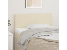 Vidaxl Cabeceira De Cama Couro Artificial 100x5x78/88 Cm Creme