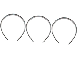 Conjunto De 3 Faixas De Cabelo Antiderrapantes Em Acetato Para Cuidados Com A Pele E Um Acessório Facial Elegante.