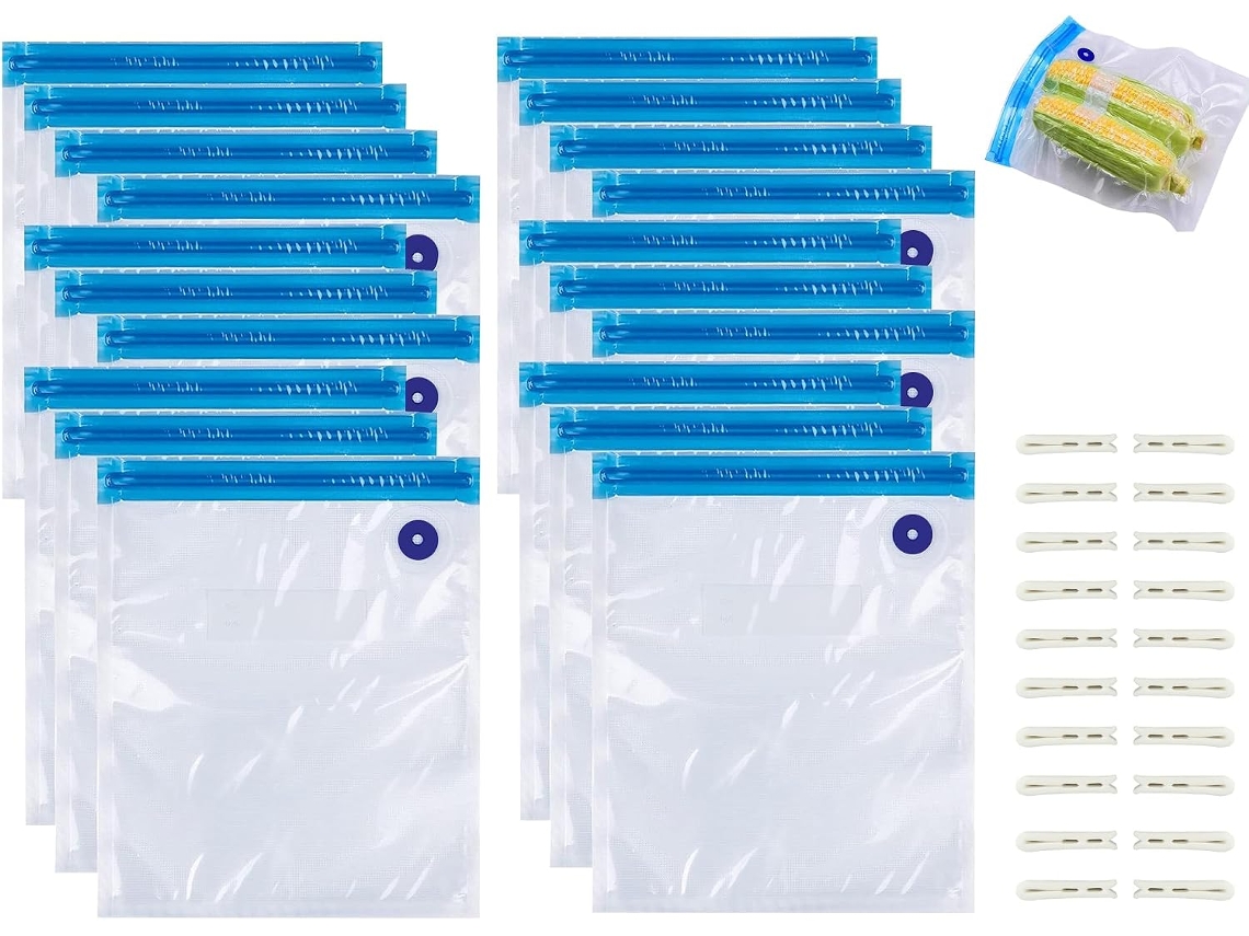 Sacos Reutilizáveis Para Aspirador De Pó Com Zíper Em Pe Pa Qualidade Alimentar, Ideais Para Cozimento Sous Vide