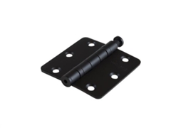 Dobradiça De Rolamento Preto Em Aço Inoxidável 76 X 76 Mm Com Ângulo Redondo Por Peça Wovar