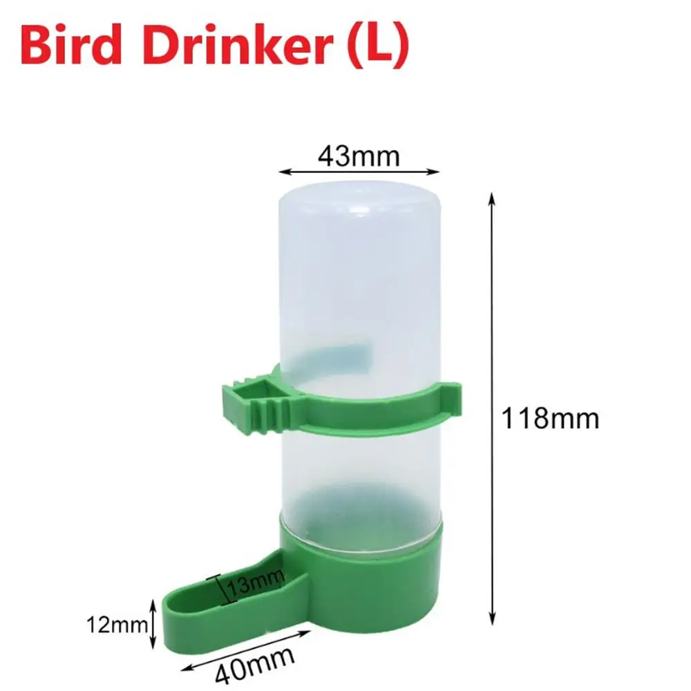 Alimentador Automático de Pássaros em Plástico para Comida e Água, com Bico para Papagaio, Tigela e Acessórios para Aves de Estimação AQUAFORGE