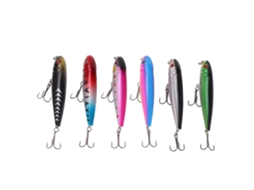 Conjunto de Iscas Artificiais para Pesca de Bass 6pcs