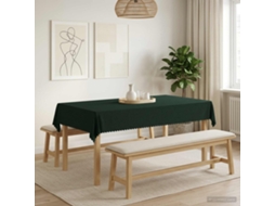 Vidaxl Toalha De Mesa Retangular Verde-escuro 140 X 220 Cm