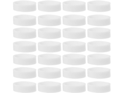 Pacote com 1000 Abraçadeiras de Silicone Brancas, 15x5x1 Mm, Elásticas e Reutilizáveis para Organizar Proteger