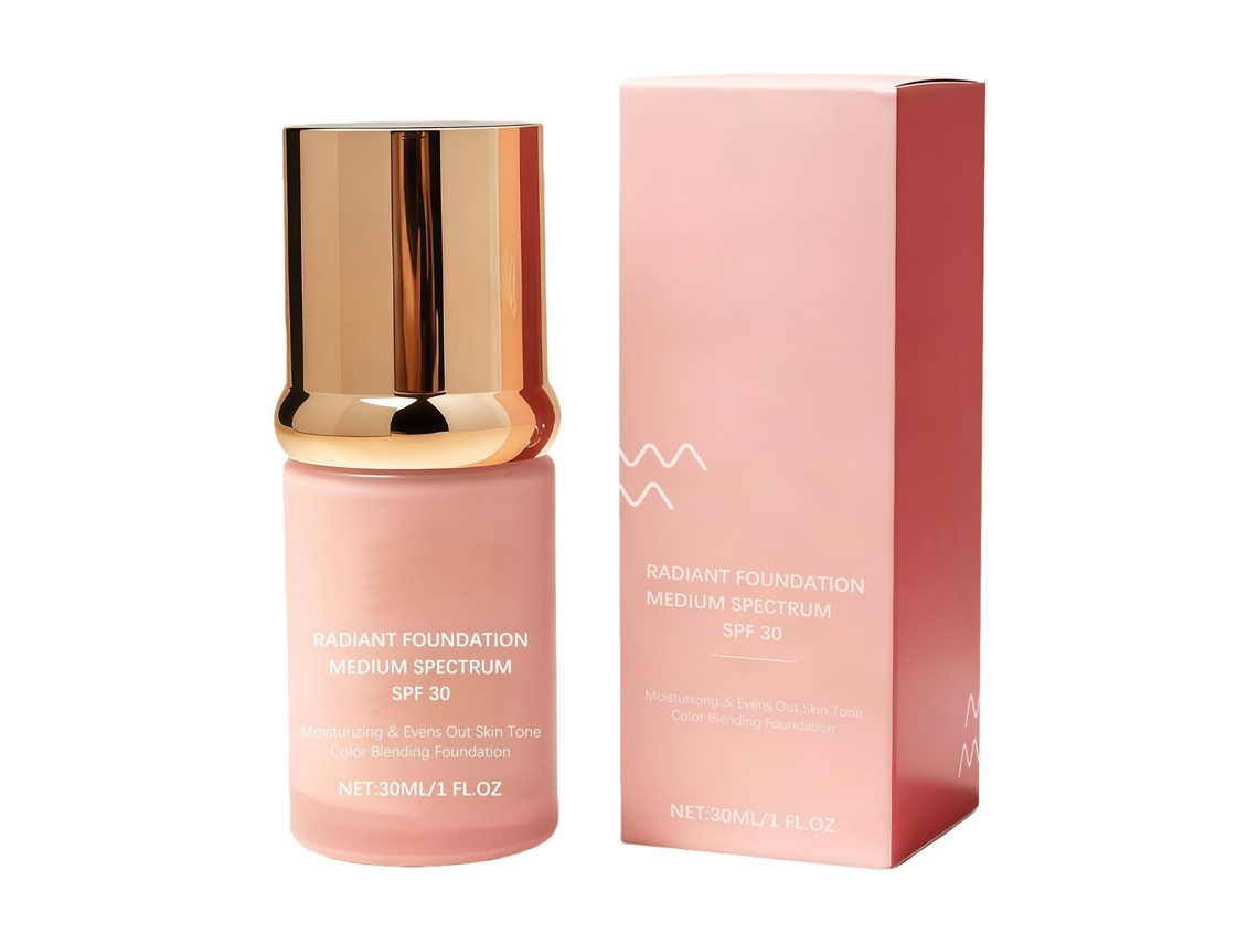 Maquilhagem Natural com Proteção Solar Fps Alto e Acabamento Leve LAXISCREED