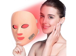 Máscara de Terapia Luz Vermelha para o Rosto, Facial Led Rugas, Beleza Cuid Ados com a Pele Fóton GOKOCO