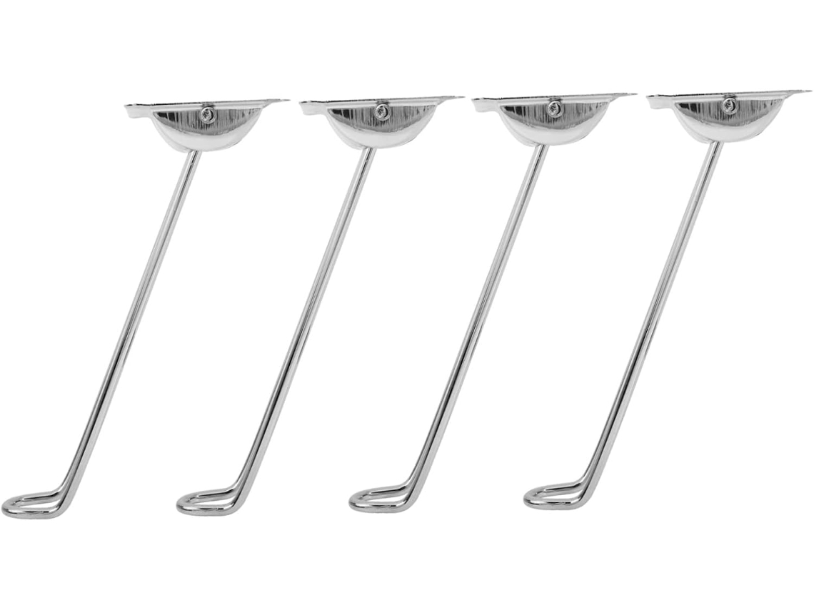 Popetpop Conjunto De 4-bases Mesa Dobráveis Metal Para Computador, Pés Altos Para Móveis De Cozinha Doméstica