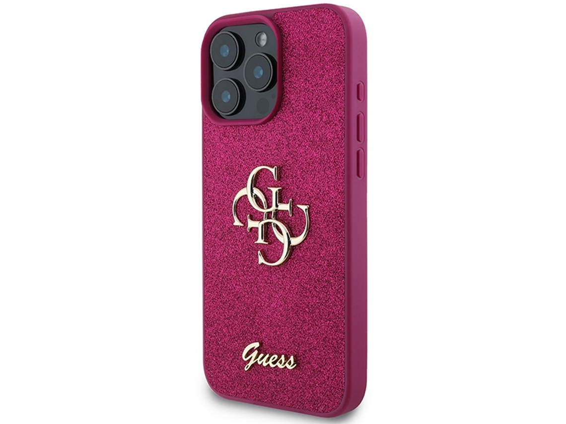Capa para iPhone 16 Pro GUESS Pele Sintética Rígida Roxo