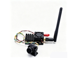 Transmissor Fpv Slonwake 5.8ghz 48ch 3w Com Potência Ajustável E Câmera Fpv Mini B19 1500tvl Com Lente De 2.1mm Para Drones De Corrida Fpv (preto)