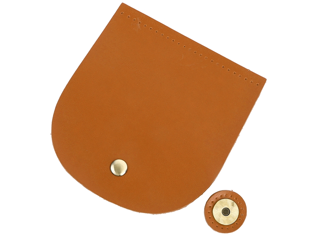 Tapa De Reemplazo Para Bolso De Hombro De Microfibra Simil Piel Diy Cierre Magnético Bronce Accesorios Claybank