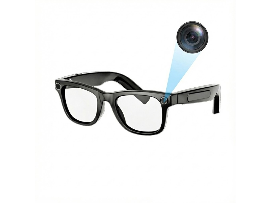 Smartglasses Com Ia E Tradutor Para 27 Idiomas, Câmera De 8mp (preto)