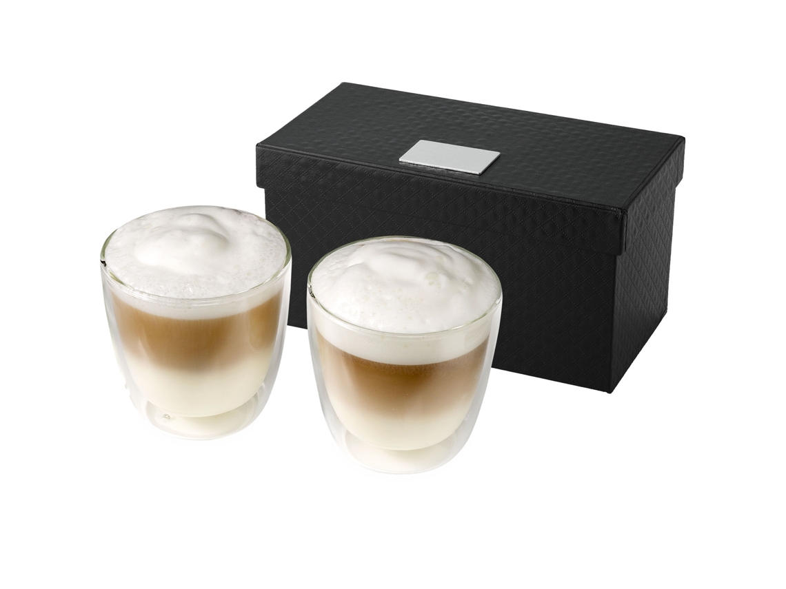 Set De 2 Tazas De Café De Cristal ''boda''