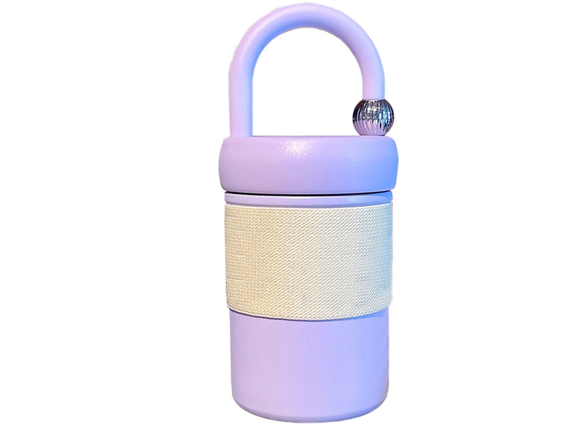 Mali copo Térmico Isolado de Vacuo com Capacidade Grande Design Minimalista Rosa para Café Viagem