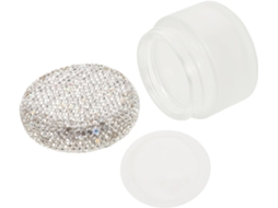Nuobesty Pote De Creme Recarregável Para Viagem 30g Pote Cosmético Vazio Decorado Com Strass Pequeno