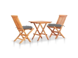 Bistro Set, Bistro Sets Vidaxl Cinzeto Teca (n/a)