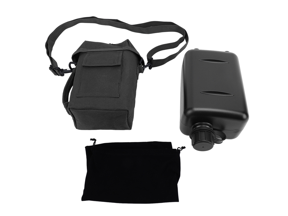 Garrafa De Água De 2l Com Sacola Para Cintura Pvc À Prova De Vazamento Para Esportes Ao Ar Livre Viagem Preta