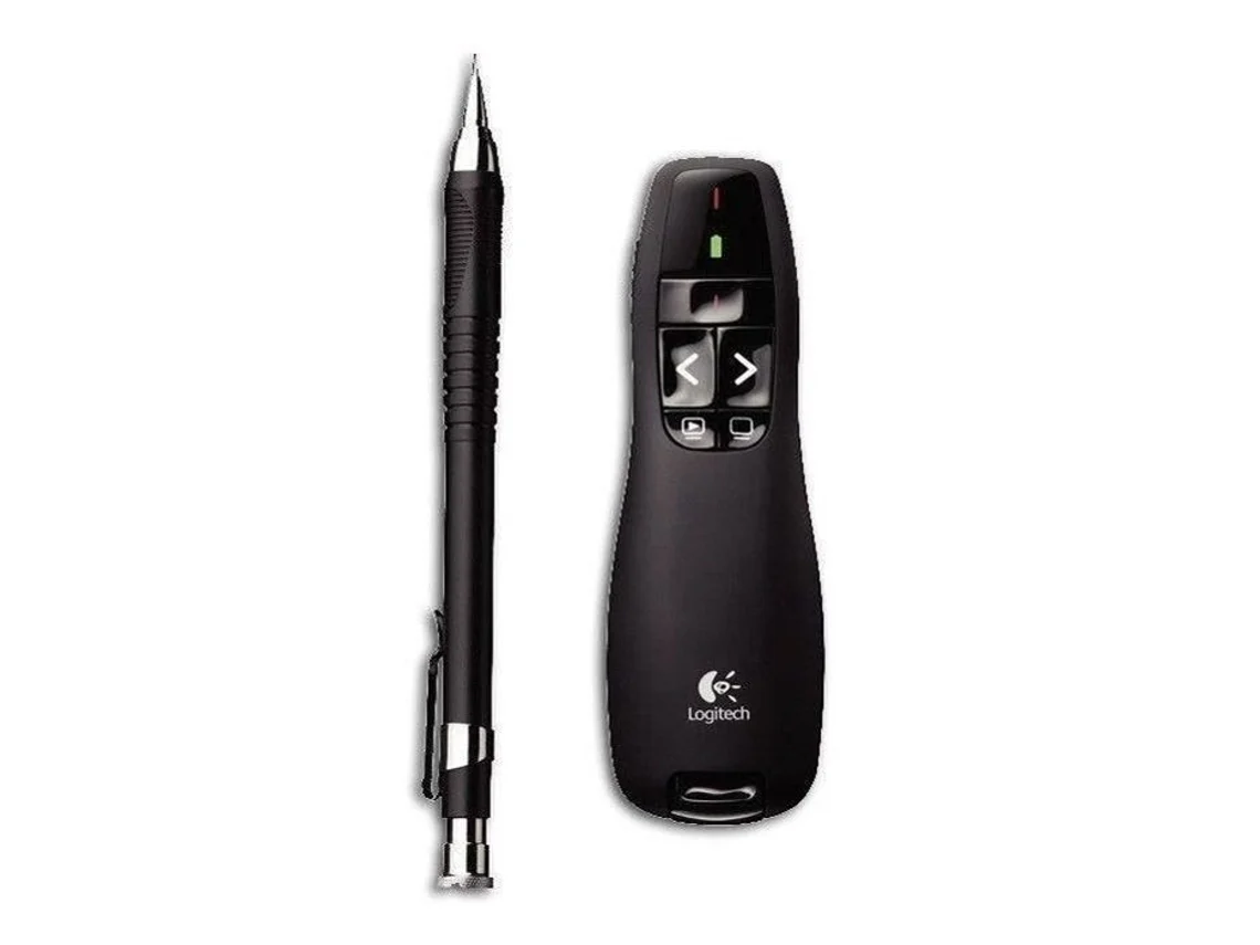 Apresentador LOGITECH R400 Wireless Preto (Com Laser)