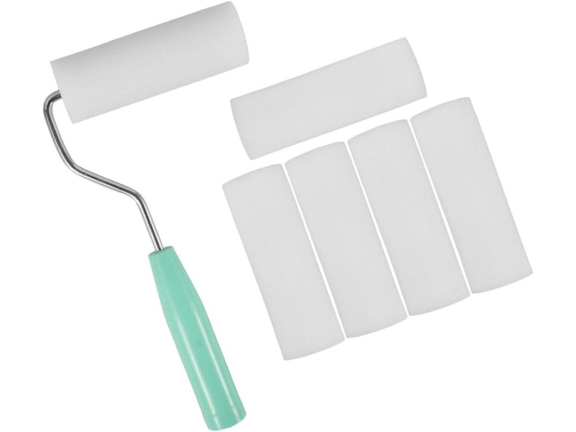 Rouleau À Peinture En Polyuréthane, Éponge Compacte Réutilisable