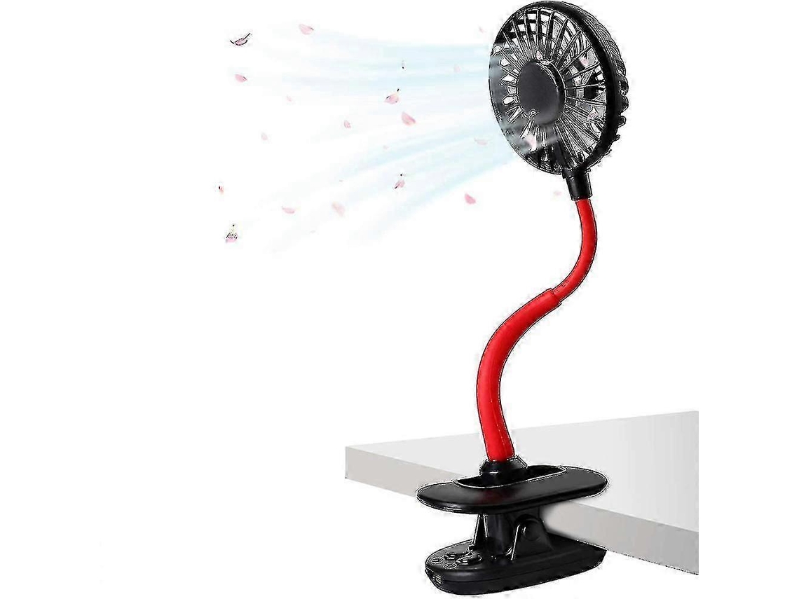 Ventilador USB com Clipe, 1500mAh, 3 Velocidades MDUG
