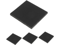 Almofadas Antiderrapantes Para Sapatos De Salto Alto, 60mm, Borracha Preta, 2 Pares