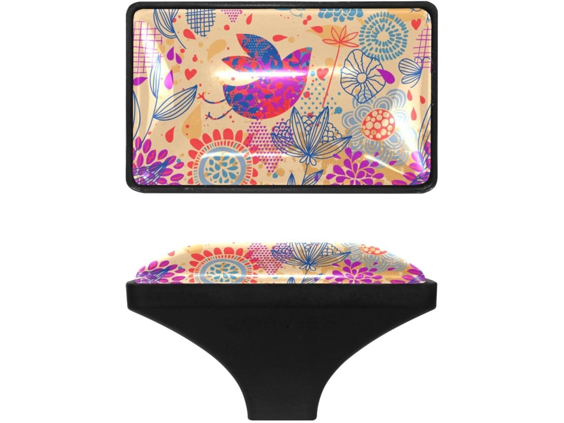 Puxadores Elegantes Com Estampa Floral E Pássaros Para Armários De Cozinha, Portas De Armários E Gavetas Base Retangular