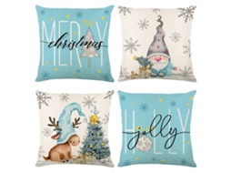 Laxiscreed Conjunto De 4 Capas De Almofada Decorativas Para Natal, Sofá E Quarto