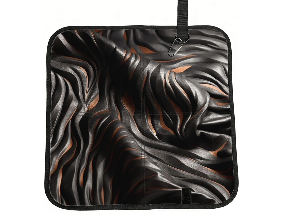 Almofada Dobrável Para Assento Com Estampa De Zebra Prateada, Portátil, Para Uso Interno E Externo, Em Espuma
