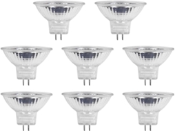 Lurelia Pack De 8 Lâmpadas Halógenas Mr11 Gu4 20w 12v 2700k, Branco Quente, Regulável, Sem Cintilação, Para Casa
