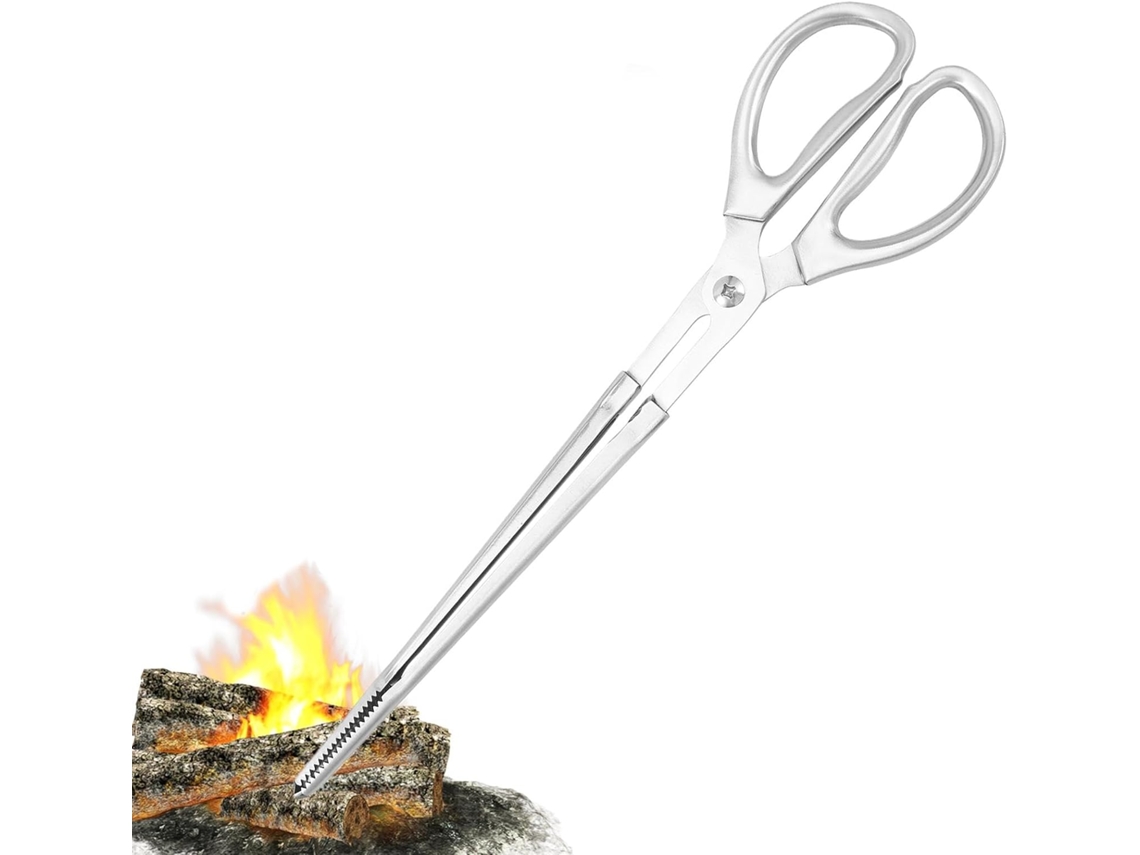 Pinças Para Lenha Lareiras, Pinças Para Fogo Lareiras Lenha Antiderrapantes, Ferramentas Práticas Para Fogueiras